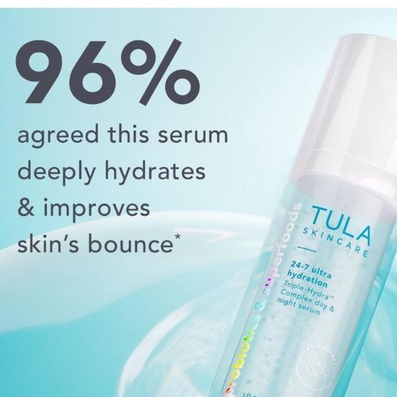 $8❤️‍🔥 LAST 1! TULA Ultra Hydration Hydra-Drops Complex Day & Night Serum 💧NEW - Picture 5 of 9